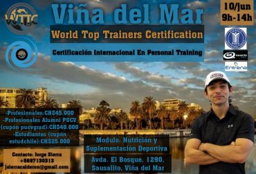 Curso Nutrición y Suplementación Deportiva- Certificación Internacional en Personal Training WTTC