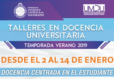 Comienza inscripción a Talleres en Docencia Universitaria Verano 2019