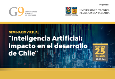 Tercer Seminario virtual Red G9 "Inteligencia Artificial: Impacto en el desarrollo de Chile"