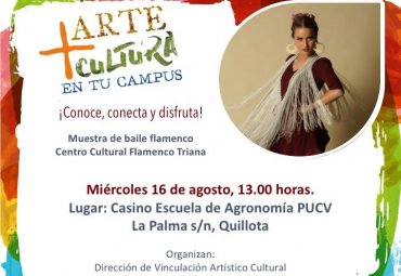 Ciclo "Más Arte, Más Cultura en tu Campus" ofrecerá presentación de flamenco en Agronomía