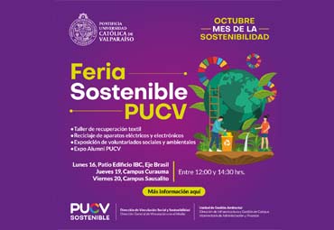 Feria Sostenible PUCV en Campus Curauma