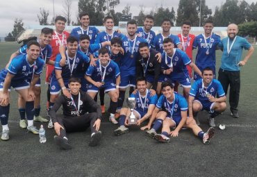Selección de Fútbol Varones PUCV es campeona regional en Liga Deportiva de la Educación Superior