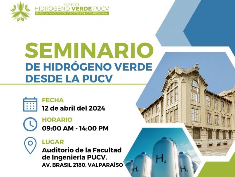 PUCV realizará Seminario de Hidrógeno Verde