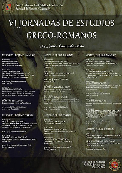 Inauguración Jornadas de Estudios Greco- Romanos