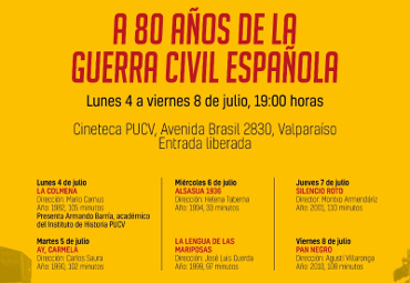 Facultad realizará Seminario y Ciclo de Cine sobre la Guerra Civil Española