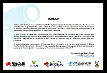Firma convenio de colaboración entre Peñalolén, Recoleta y Vitacura