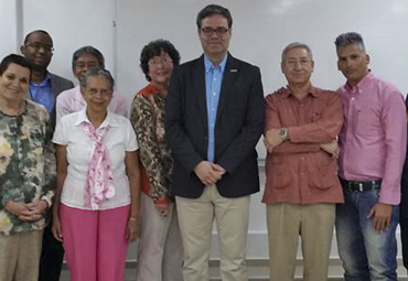 Juan Fernando Muñoz, Presidente de FELAFACS, promociona XVI Encuentro ante facultades caribeñas