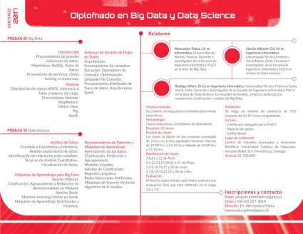 Escuela de Ingeniería Informática PUCV impartirá Diplomado en Big Data y Data Science