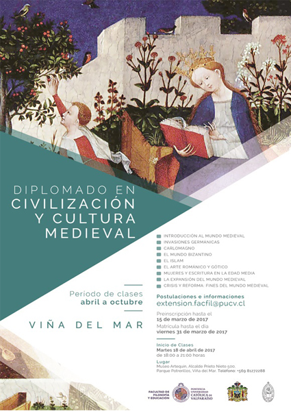 Cierre de Inscripciones Diplomado en Civilización y Cultura Medieval- Viña del Mar