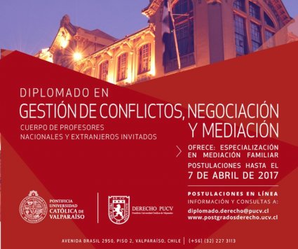 Inscripciones Abiertas para Diplomado en Gestión de Conflictos, Negociación y Mediación
