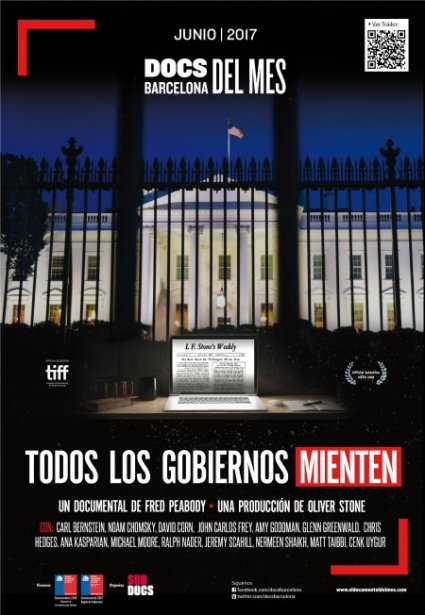 Se estrena en Chile documental producido por Oliver Stone: "Todos los gobiernos mienten"