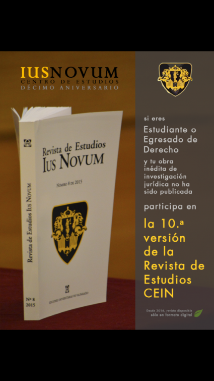 10° convocatoria de la Revista del Centro de Estudios Ius Novum