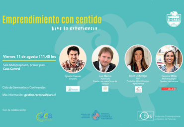 Ciclo de charla E-GREX “Emprendimiento con sentido. Vive la experiencia”