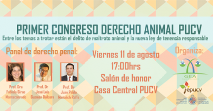 Primer Congreso sobre Derecho Animal PUCV