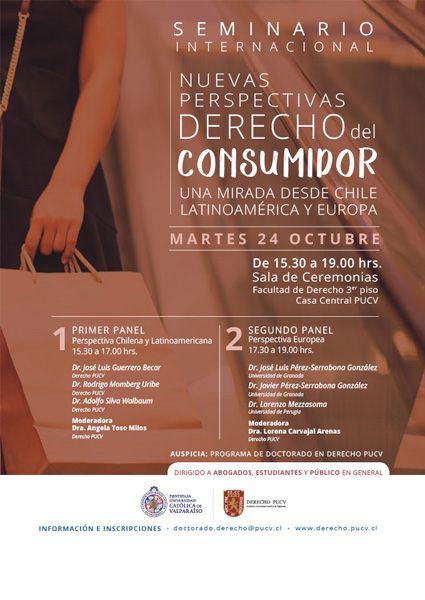 Seminario Internacional "Nuevas Perspectivas de Derecho del Consumidor: Una mirada desde Chile, Latinoamérica y Europa"