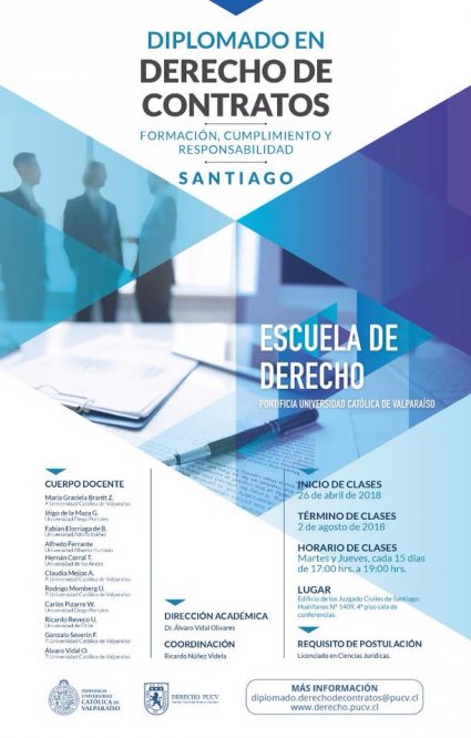 Postulaciones Diplomado en Derecho de Contratos - Santiago