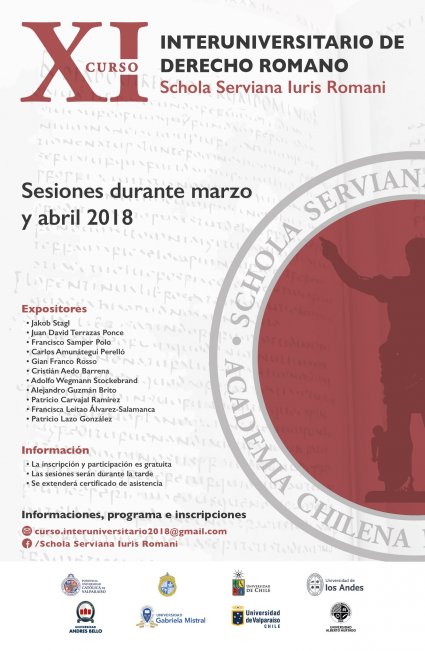 Sesión de Clausura XI Curso Universitario de Derecho Romano
