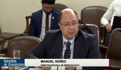 Profesor Manuel Núñez expone ante Comisión de Constitución, Legislación, Justicia y Reglamento de la Cámara de Diputados