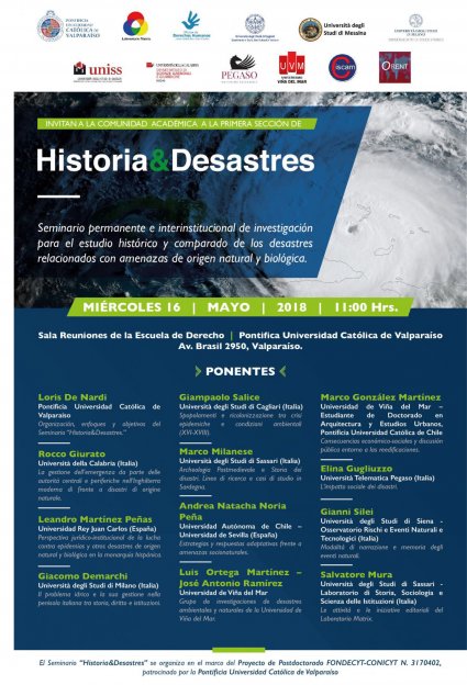 Seminario "Historia&Desastres"