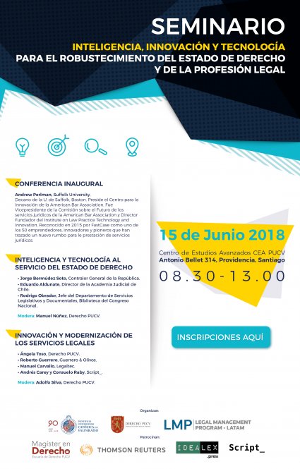 Seminario "Inteligencia, Innovación y Tecnología para el robustecimiento del Estado de Derecho y la profesión legal"