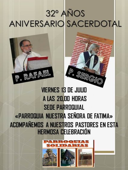 32° Aniversario Sacerdotal Padre Rafael Osorio