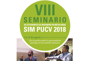 SIM PUCV 2018 reunirá a estudiantes de Ingeniería en Metalurgia del país y Latinoamérica