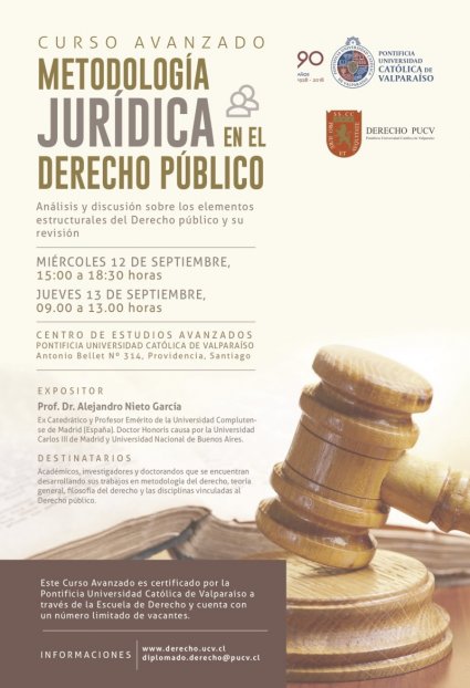 Curso Avanzado Metodología Jurídica en el Derecho Público