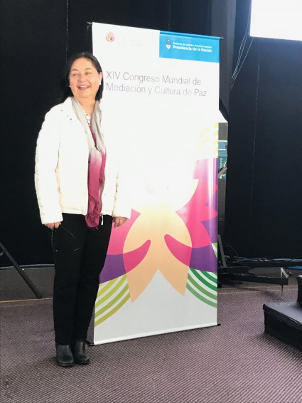 Profesora Marcela Le Roy participa en XIV Congreso Mundial de Mediación