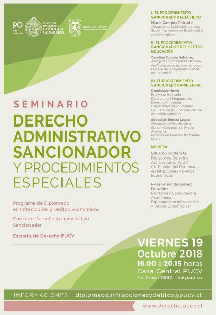Seminario "Derecho Administrativo Sancionador y Procedimientos Especiales"