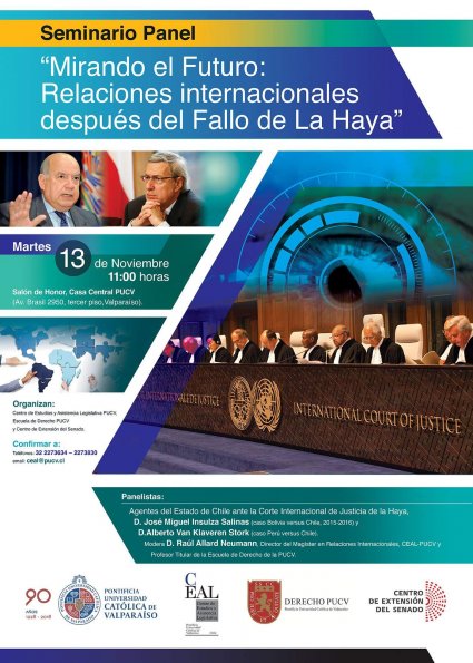 Seminario Panel "Mirando el Futuro: Relaciones internacionales después del fallo de La Haya"