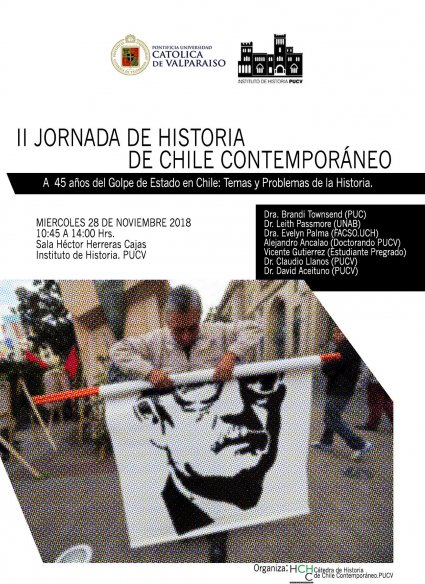 Instituto de Historia efectuará la II Jornada de Historia de Chile Contemporáneo