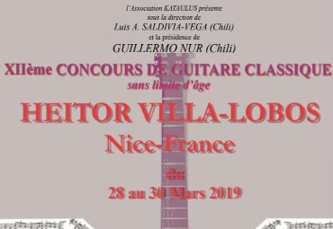 Profesor Guillermo Nur presidirá jurado del Concurso Internacional de Guitarra “Heitor Villa-Lobos”