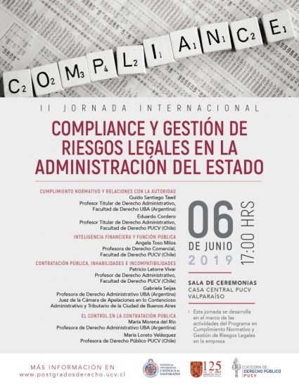 II Jornada Internacional "Compliance y Gestión de Riesgos Legales en la Administración del Estado"