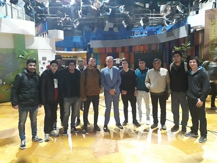 Curso de Sistemas de Televisión realiza visitas técnicas a Laboratorio de Ginga de la USM y operadores de TV Digital en Santiago