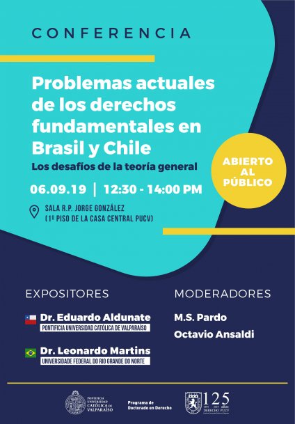 Conferencia "Problemas actuales de los Derechos Fundamentales en Brasil y Chile: Los desafíos de la teoría general"