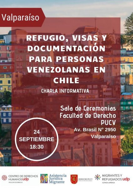 Charla Informativa "Refugio, visas y documentación para personas venezolanas en Chile"