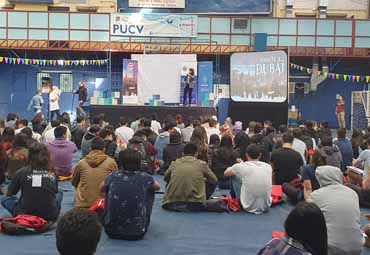 Más de 200 estudiantes escolares y universitarios participaron en Challengers Ándate a Dubái en la PUCV