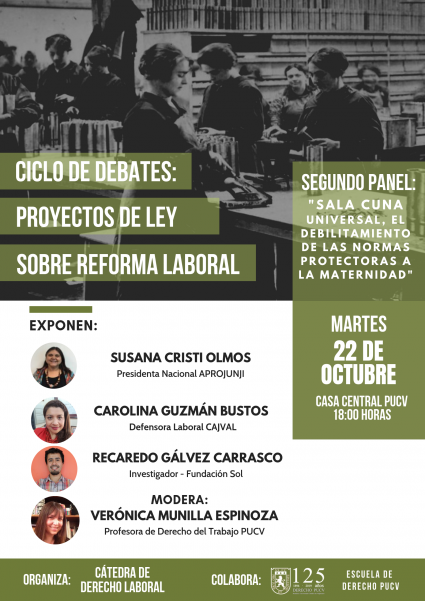 Ciclo de Debates sobre Reforma Laboral: Sala Cuna Universal, el debilitamiento de las normas protectoras a la Maternidad (Suspendida hasta nuevo aviso)