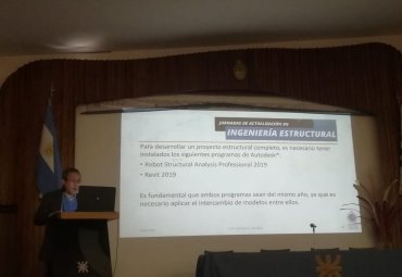 Académico realiza diversas actividades en Argentina sobre actualización de Ingeniería Estructural