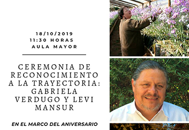 Ceremonia de reconocimiento a la trayectoria de los profesores Gabriela Verdugo y Levi Mansur