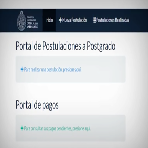 TUTORIAL POSTULACIÓN ON LINE PUCV_MAGÍSTER AMBIENTAL