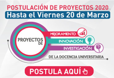 Finalizan postulaciones a Proyectos de Mejoramiento, Innovación e Investigación de la Docencia Universitaria 2020
