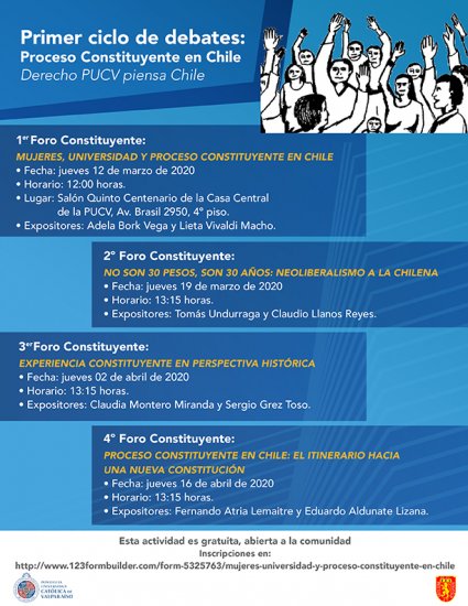 4º Foro Constituyente: Proceso Constituyente en Chile: el itinerario hacia una nueva Constitución (SUSPENDIDO HASTA NUEVO AVISO)