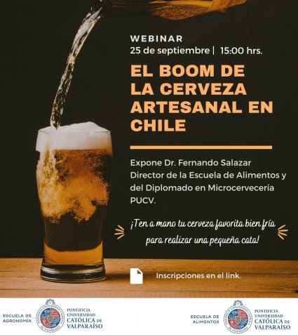 Webinar de septiembre: El Boom de las cervezas artesanales en Chile