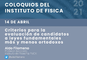 Charla: "Criterios para la evaluación de candidatos a leyes fundamentales más y menos ortodoxos"