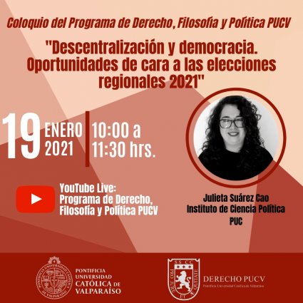 Coloquio "Descentralización y Democracia. Oportunidades de cara a las elecciones regionales 2021."