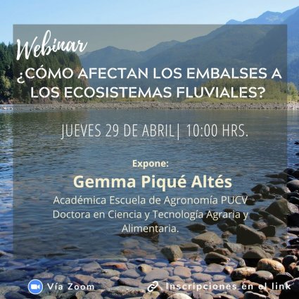 Webinar: ¿Cómo afectan los embalses a los ecosistemas fluviales?