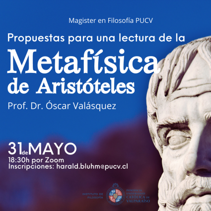 Magíster en Filosofía organiza conferencia "Propuestas para una lectura de la Metafísica de Aristóteles" (lectio brevis)"