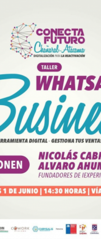 Conecta Futuro Chañaral Atacama: taller de Whatsapp Business