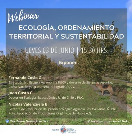 Webinar "Ecología, ordenamiento territorial y sustentabilidad’’